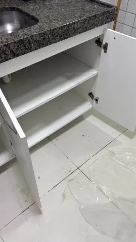 Bancada de granito e Cuba de inox