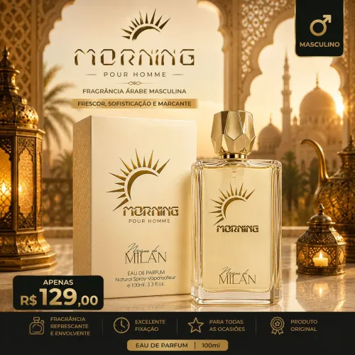 Perfume Árabe Morning Original 100ml Masculino