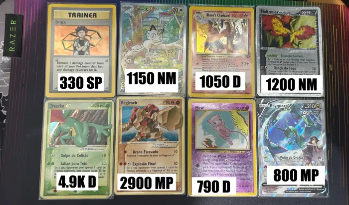 Cartas pokemon vintage e high end