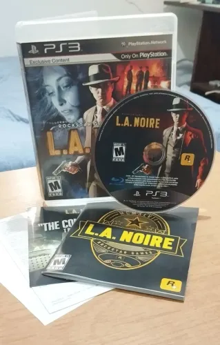 Jogo de PS3 - L.A. Noire Original com Manual e Encartes