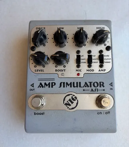 Pedal Amp Simulador AS1 NIG