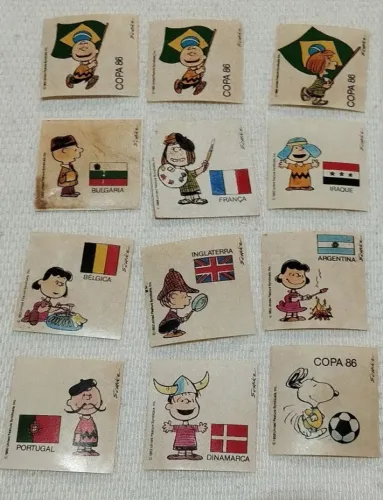 Figurinha Elma Chips Snoopy Copa 1986