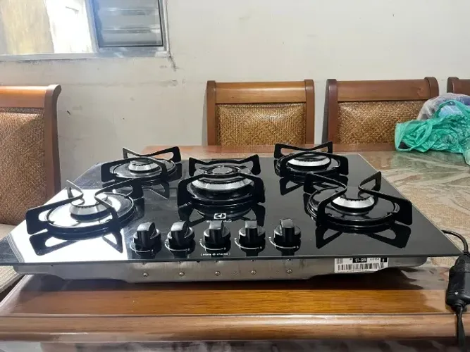 Cooktop A Gás Electrolux Gc75v 5 Bocas Preto (Usado)