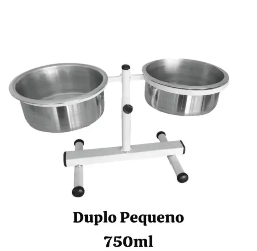 Comedouro duplo Novo Tam. P