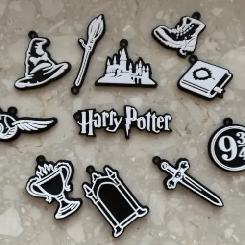 Coleção 11 Chaveiros Harry Potter Impressão 3D