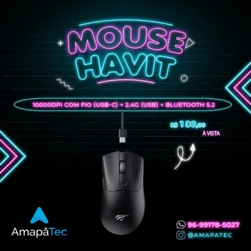 Mouse Gamer 10000 Dpi Bluetooth Rgb