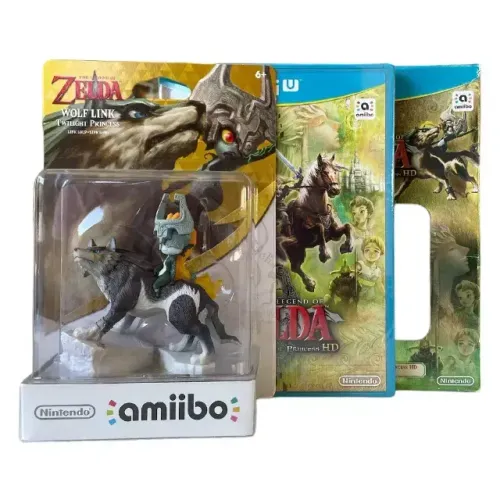 JOGO THE LEGEND OF ZELDA: TWILIGHT PRINCESS HD + AMIIBO WOLF LINK - WII U