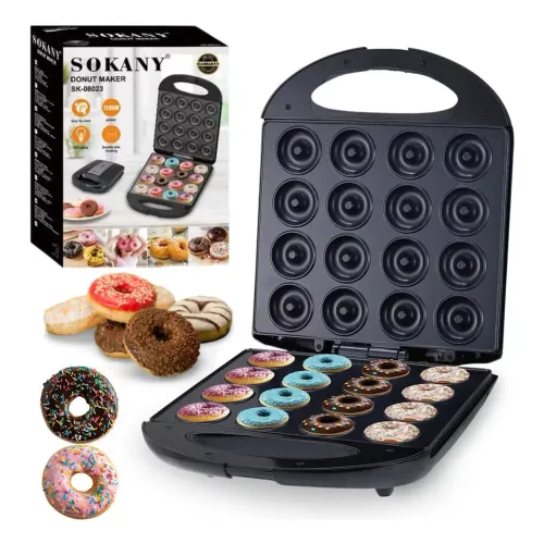 Maquina De Fazer Mini Donuts Rosquinhas 16 Furos 