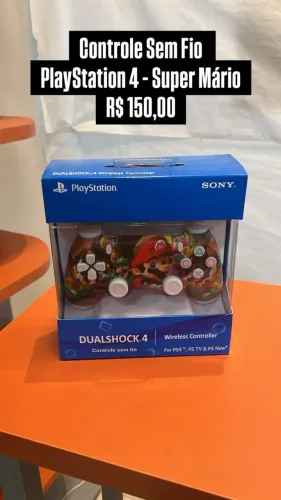 Controle sem Fio PS4 SUPER MARIO - Loja Fisica