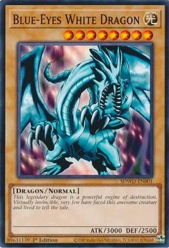 Yugioh!!! Blue-Eyes White Dragon (SDWD-EN001) common