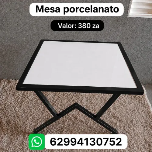 Mesa de porcelanato fabricamos parcelamos no cartão