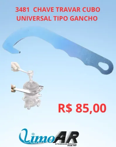 CHAVE TRAVA CUBO COMPRESSOR AR CONDICIONADO