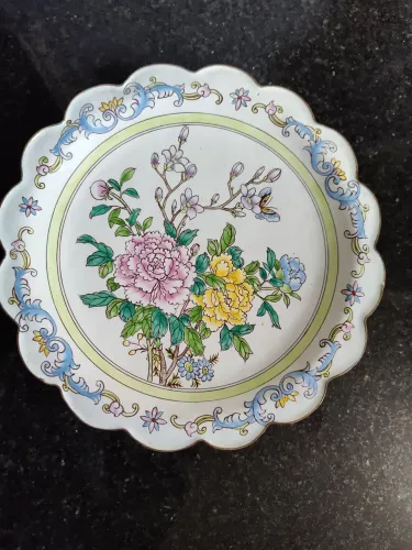 Prato decorativo em cobre