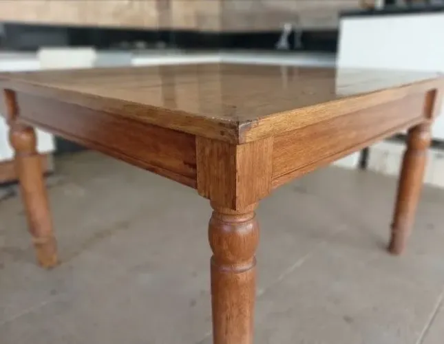 Mesa antiguidade quadrada de 8 lugares