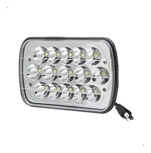 Farol LED Retangular Jeep Troller Toyota 6000K 4500LM 45W