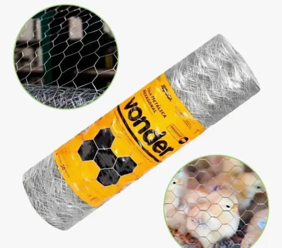 Tela pinteiro fio 24 1,00X50M cercado reforçado resistente vonder