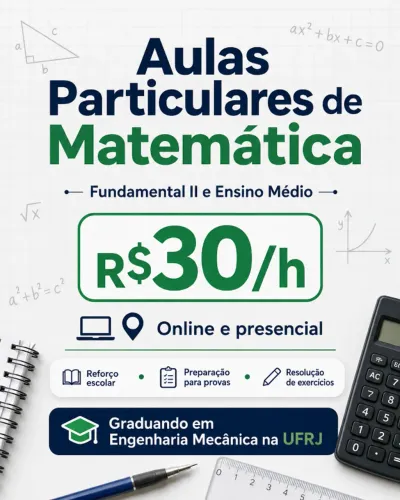 Aulas Particulares de Matemática | Fundamental II e Ensino Médio