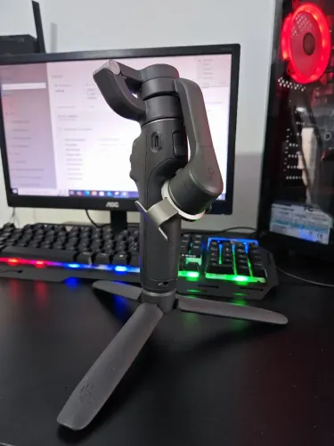 Gimbal Estabilizador Dji Osmo Mobile 6 Novinho + Tripé Dji Original