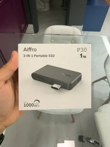SSD para iPhone Aiffro P30 1 TB Novo Sem Uso