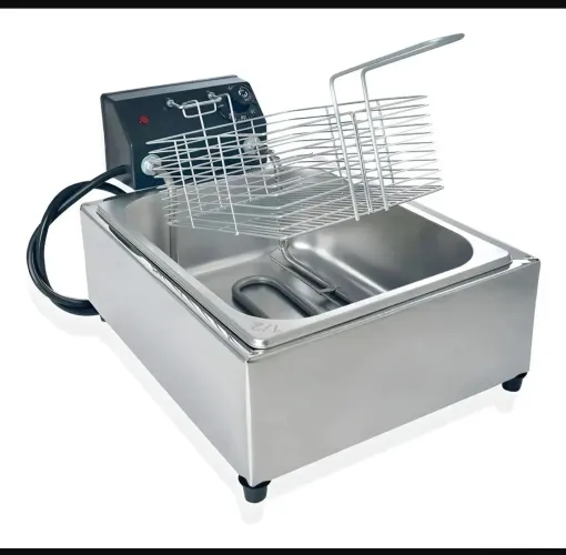 Fritadeira eletrica industrial 5l aço Inox 110