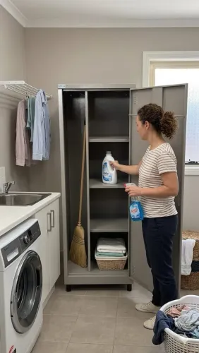 Armário De Aço Multiuso Lavanderia Somente Belo Horizonte e GdeBH - Direto de Fábrica