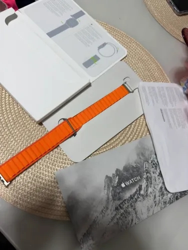 Pulseira apple watch ultra ou qualquer watch ate 49mm laranja
