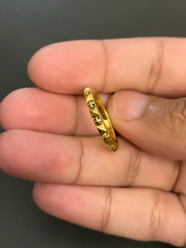 Anel Chrome hearts ouro 22k