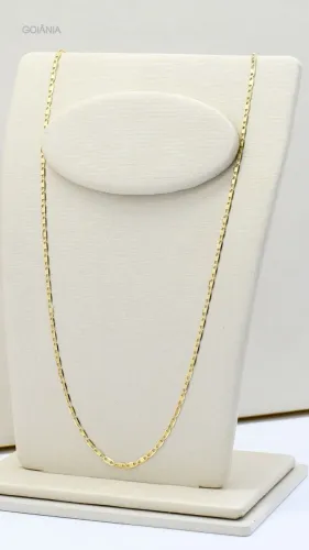 Corrente Piastrine 60cm Ouro 18k