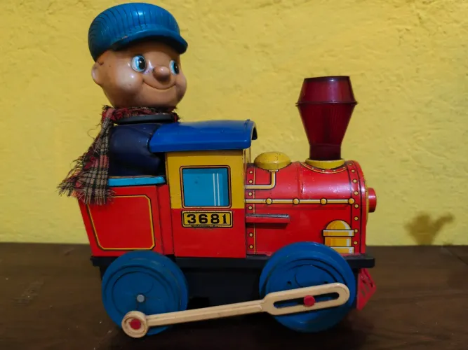 Trem Modern Toys Tin Litho #3681
