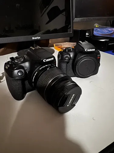 Câmera cânon t6 é ou t7