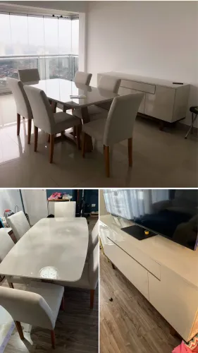 Mesa de jantar e buffet