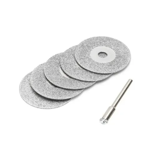 Disco de Corte Diamantado 30mm - Disco para Microretifica - Kit com 5 Discos