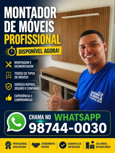 Montador De Móveis Disponível Agora