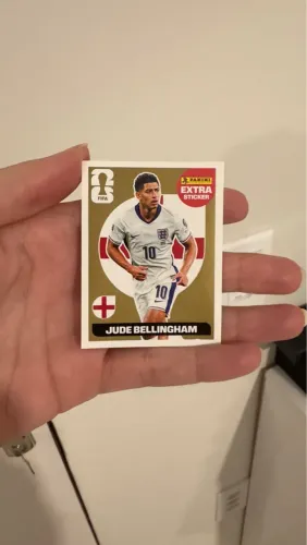 Figurinha Jude Bellingham Dourada Extra Sticker Copa Panini