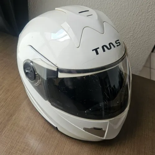 Capacete TMS articulado com viseira solar - Tam. 60