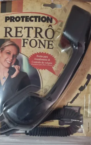 FONE RETRÔ - DIMINUI A RADIAÇÃO QUANDO SE FALAR AO CELULAR. 