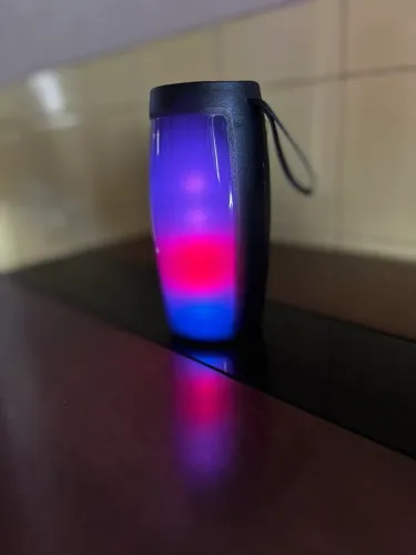 Caixa De Som Bluetooth Amplificada Potente LED RGB USB SD Radio Fm Mp3 