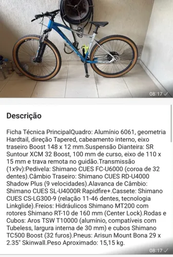 Venda de bike Audax estamina aro 29