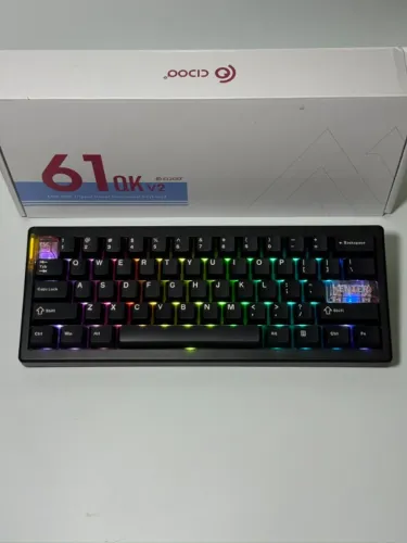 Teclado Mecânico CIDOO 61 QK V2 [Novo]