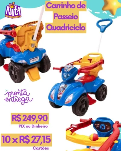 Carrinho de Passeio Disponivel na cor Azul