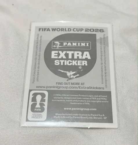 Figurinha Mbappe Ouro Legend Extra sticker + FWC 8 + 6 figurinhas normais