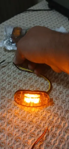 Kit 4 Luz De Grade Led Laranja