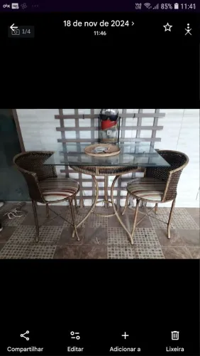 Conjunto de varanda área