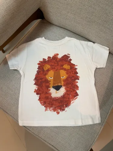 Camiseta Infantil Zara Leãozinho TAM 18/ 24 meses