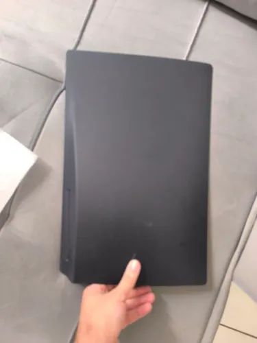 Tampa/plate/capa ps5 FAT com disco preto