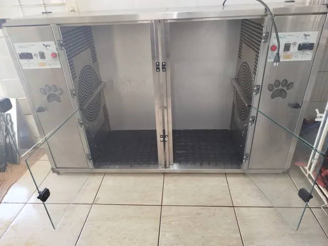 Secadora Pet Saara Turbo Jet Inox Ômega Pet