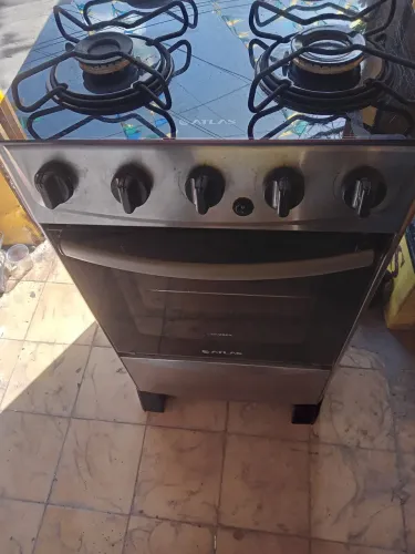 Fogão Atlas 4 bocas mesa de vidro com automático 