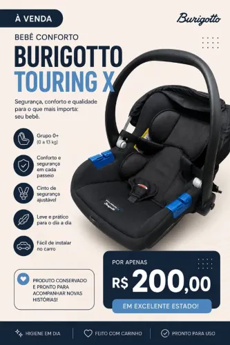 Bebê Conforto Burigotto Touring X