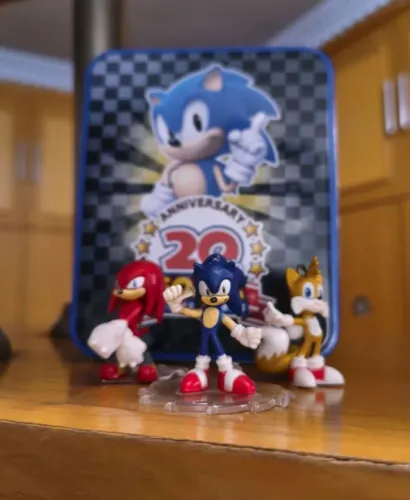Pack mini figuras clássicas sonic the hesgehog!