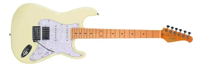 Guitarra Seizi Vintage Fun Budokan Hss Destro Olympic White